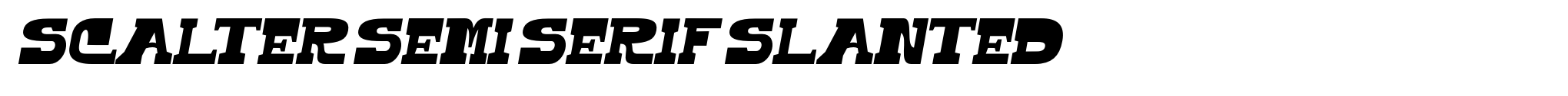 Scalter Semi Serif Slanted image